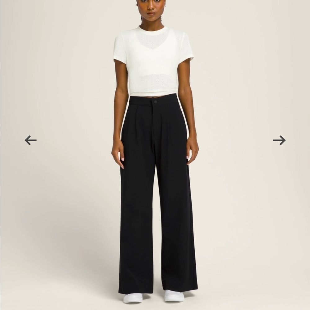 Wilson Sport Wide Leg Black Trousers